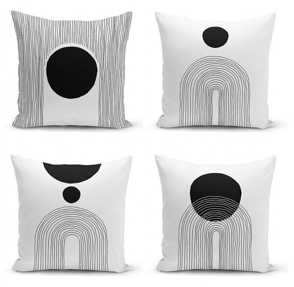 Párnahuzat szett 4 db-os 43x43 cm Simple Arch – Minimalist Cushion Covers