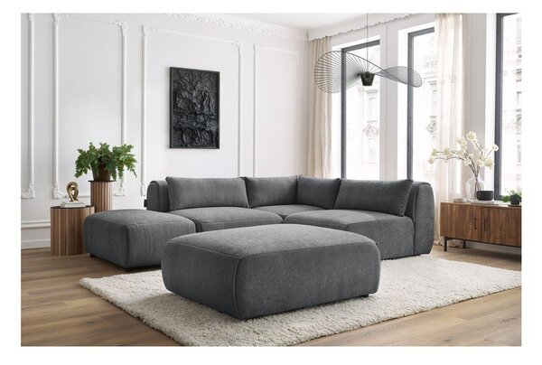 Szürke sarokkanapé (variálható) Jeanne – Bobochic Paris