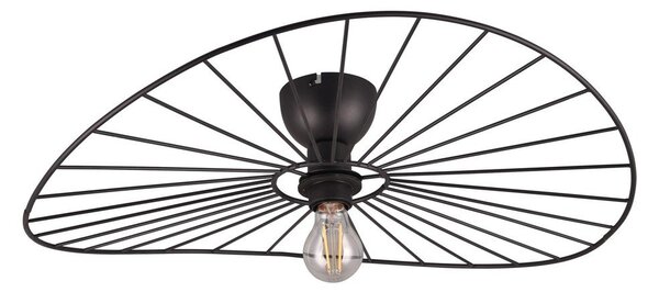 Matt fekete mennyezeti lámpa ø 60 cm Chapeau – Reality