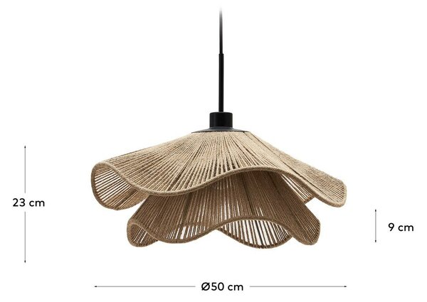 Natúr színű lámpabúra ø 50 cm Pontos – Kave Home