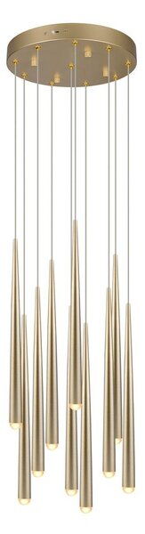 Aranyszínű LED függőlámpa ø 30 cm Cala – Trio Select