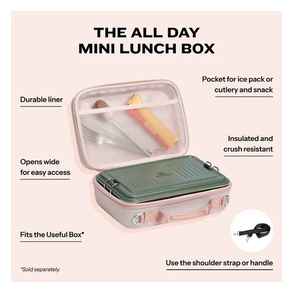 Uzsonnás doboz All Day Arista Mini Lunch Box Rose Quartz – Stanley
