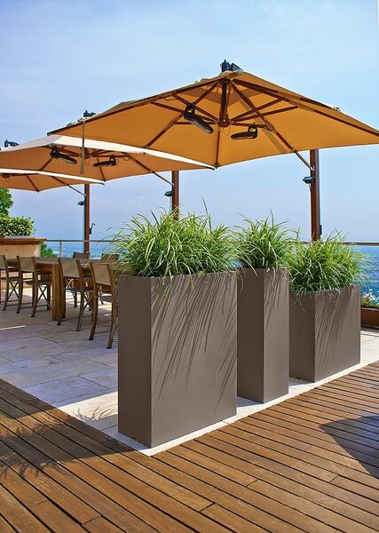 Virágtartó Tower 70×30×90 cm – antracit, moduláris - Antracit - 71 - 90 cm