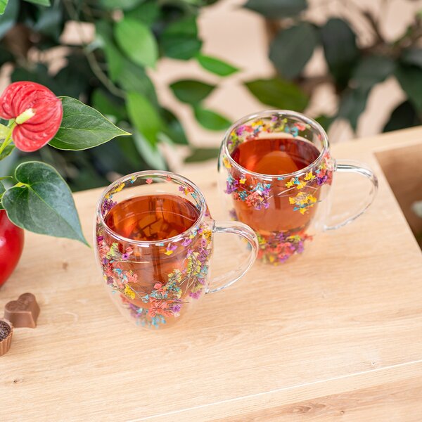 4Home Hot&Cool Flowers thermo pohár 350 ml, 2 db