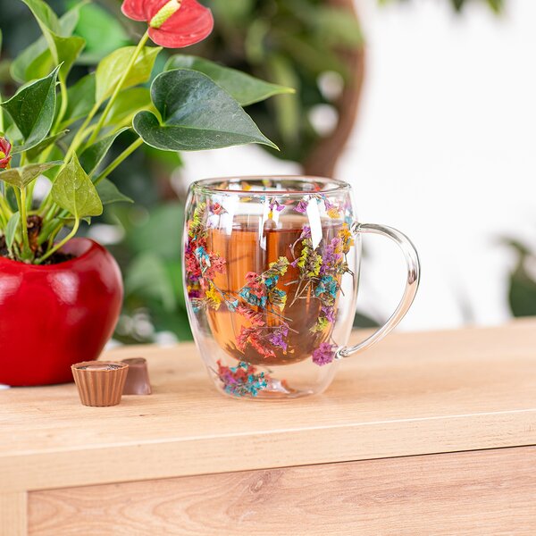 4Home Hot&Cool Flowers thermo pohár 350 ml, 2 db