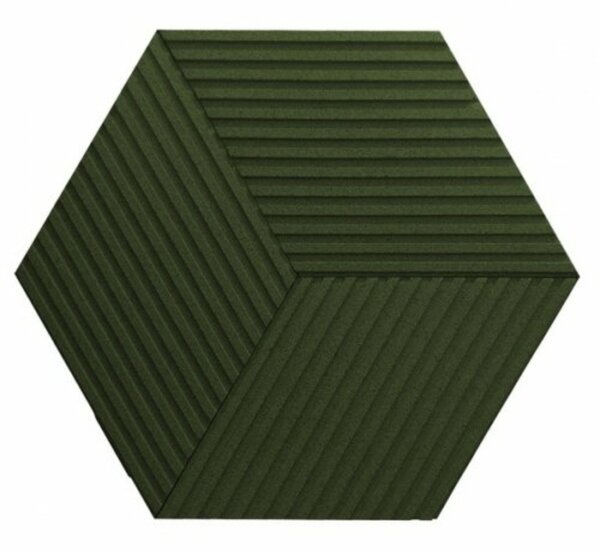CORKBEE Stripe dark green sötétzöld parafa hőszigetelő falburkoló panel