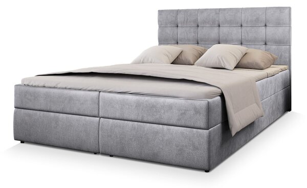 GLOS M ágyneműtartós boxspring ágy 140x200 - szürke