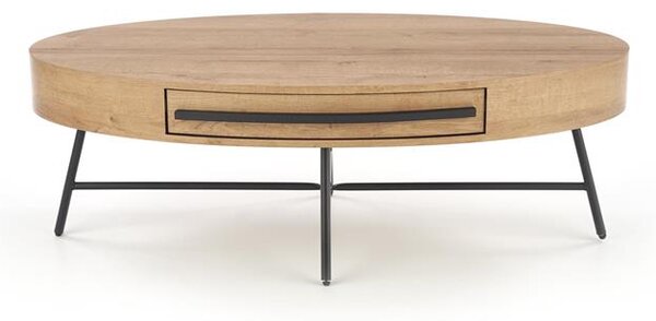 Dohányzóasztal Corisa (arany tölgy + fekete)