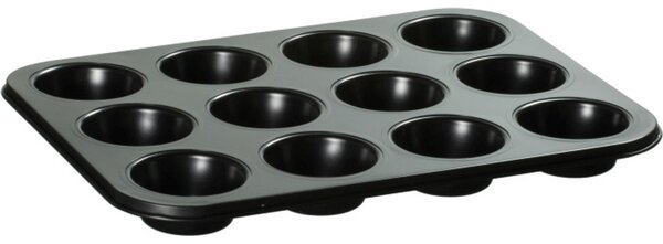 Ambition Lukrecja muffin sütőforma 12 adaghoz fekete
