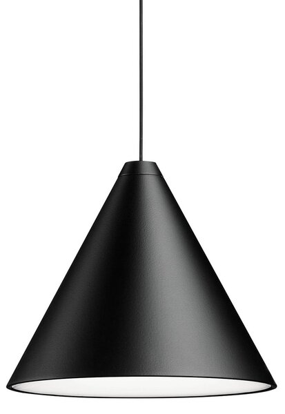 Függőlámpa FLOS, STRING, dimmable, Fekete, Nappali, Alumínium, Dizájn