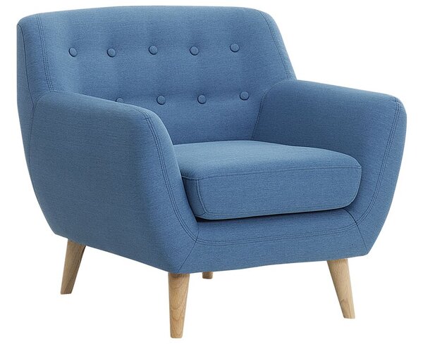 Kék kárpitozott fotel MOTALA