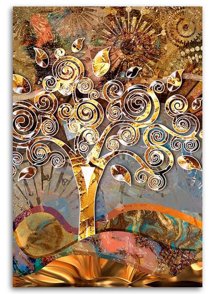Gario Vászonkép Életfa - Gustav Klimt, reprodukció Méret: 40 x 60 cm