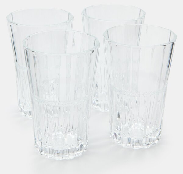 Sinsay - Poharak díszített aljjal 4 pack - clear
