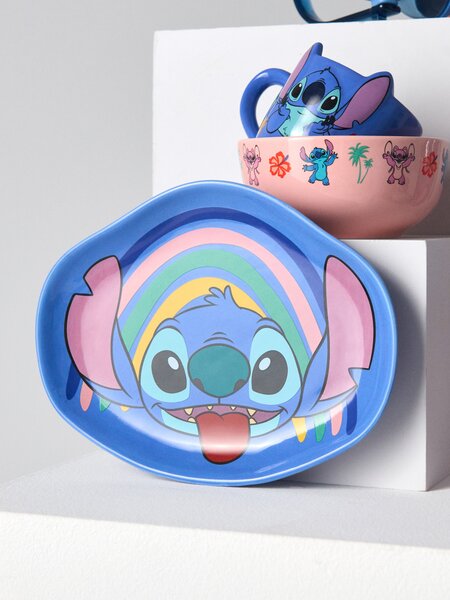 Sinsay - Kerámia tányér Stitch - többszínű