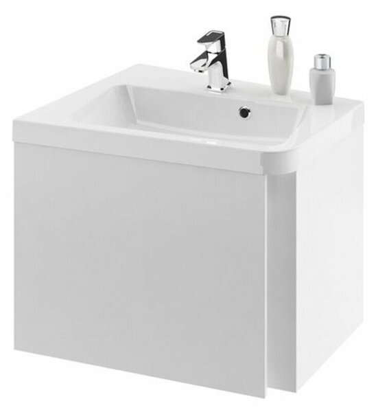 Fürdőszobaszekrény mosdó alá Ravak 10° 65x54x45 cm fehér lesk X000000745