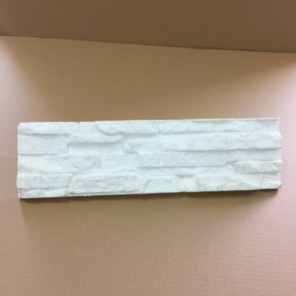Marbet Bovira fehér kőhatású EPS polisztirol dekor falpanel (48,5x13,3cm)