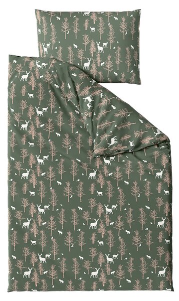 Mikroszálas ágyneműhuzat OAK DEER sötétzöld Ágyneműhuzat mérete: 70 x 90 cm | 140 x 220 cm