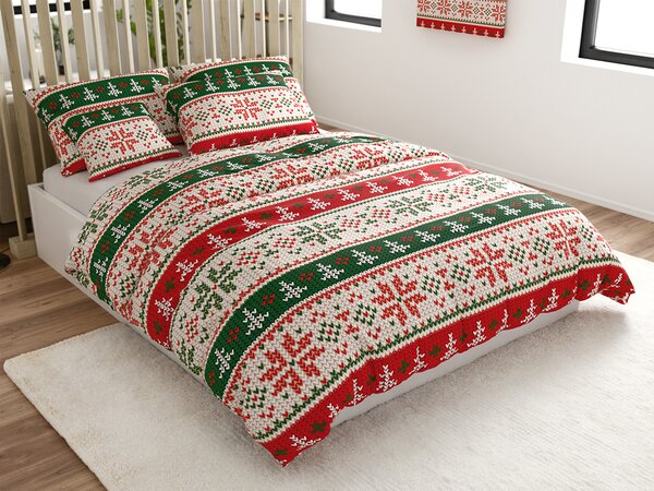 Mikroszálas ágyneműhuzat FROSTED CHRISTMAS színes Ágyneműhuzat mérete: 70 x 90 cm | 140 x 220 cm