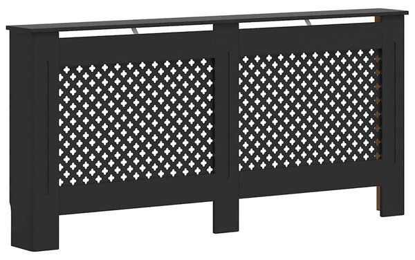 Fekete MDF radiátorburkolat 172 x 19 x 81,5 cm