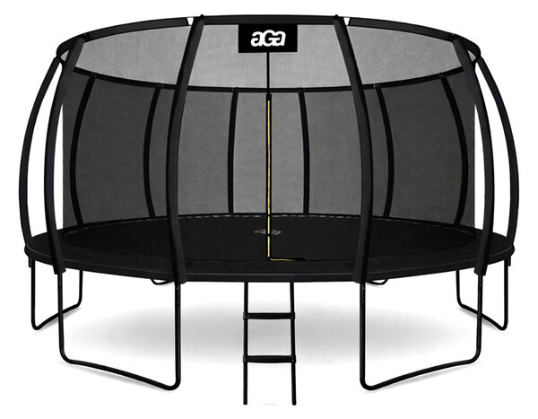 Aga SPORT EXCLUSIVE Trambulin 500 cm Fekete + védőháló + létra