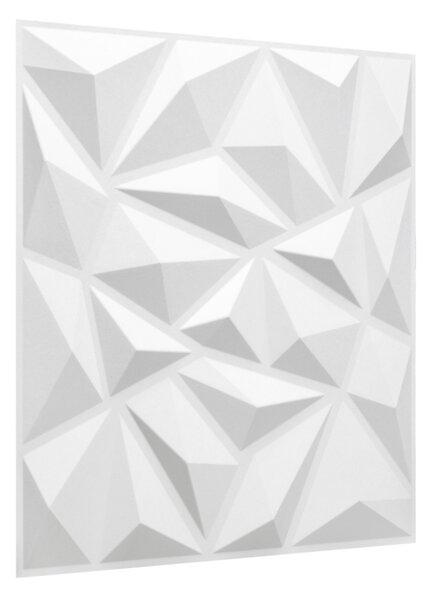 Wallart Puck - Gyémánt mintás 3D környezetbarát falpanel, festhető 50x50 cm