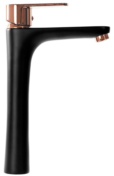 Rea Mild, magas mosdócsaptelep, fekete matt-rózsa arany, REA-B4808