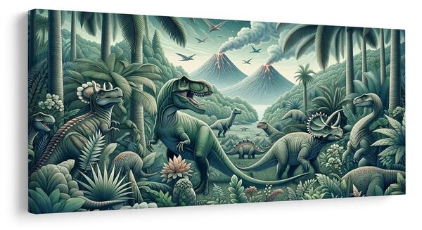 Kép őskori dinoszaurusz világ a dzsungelben