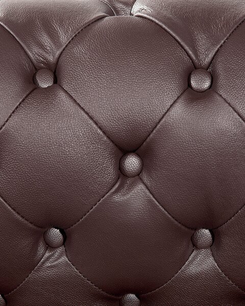 Fotel CHESTERFIELD Bőr Barna