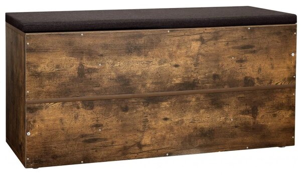 Cipősszekrény paddal TAYLOR 104x30x48 cm, rusztikus barna