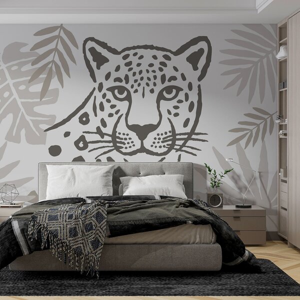 Fotótapéta Leopárd a lombok között, Fotótapéta állatok, w05396 : Uwalls.hu