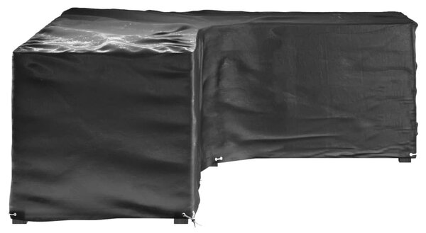 2 db L-alakú kerti bútorhuzat 16 fűzőlyukkal 260x210x80 cm
