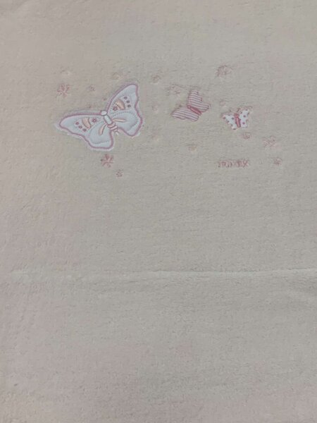 Wellsoft takaró bélelt 70×100 cm - rózsaszín pillangó