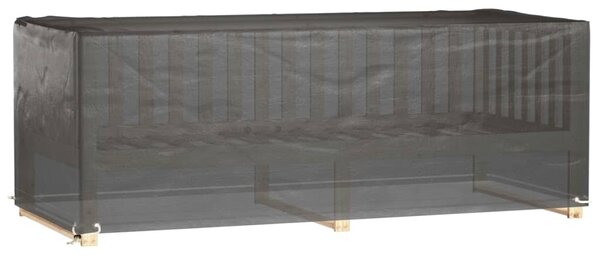 2 db téglalap alakú kerti bútorhuzat 8 fűzőlyukkal 192x82x65 cm