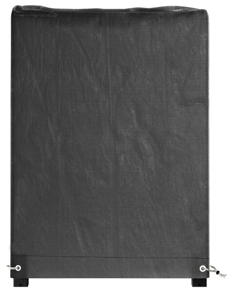 2 db téglalap alakú kerti bútorhuzat 8 fűzőlyukkal 125x55x75 cm