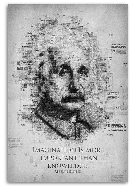 Gario Vászonkép Tudós Albert Einstein - Gab Fernando Méret: 40 x 60 cm