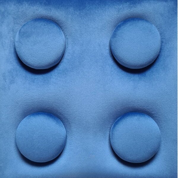O!Bubble KID ég kék színű falpanel 12,5×25 cm lego mintázatú 2226