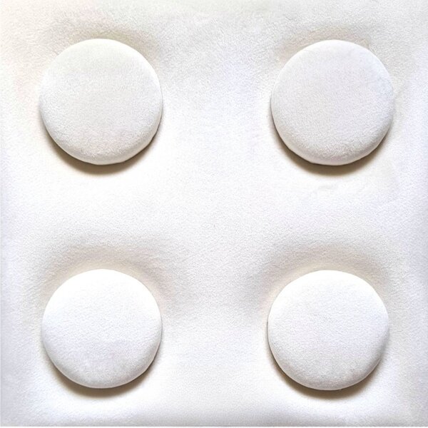 O!Bubble KID fehér színű falpanel 12,5×25 cm lego mintázatú 2256