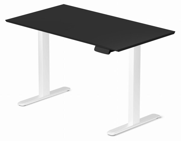 Profi elektromosan állítható magasságú íróasztal 120x67cm fekete | Dupla motor - Memória - USB - Nagy teherbírás | LVN System Control Pro
