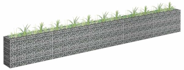 Horganyzott acél gabion magaságyás 450 x 30 x 60 cm