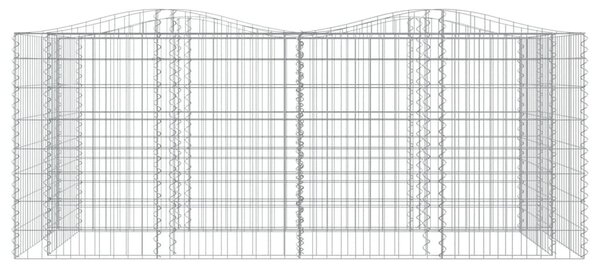Íves horganyzott vas gabion magaságyás 200 x 100 x 100 cm