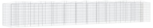 Íves horganyzott vas gabion magaságyás 600 x 100 x 100 cm