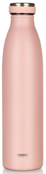 Banquet rozsdamentes hőálló termoszkás palack SANS750 ml, lazacszínű