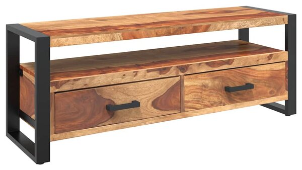Tömör akácfából TV-szekrény 120 x 35 x 45 cm