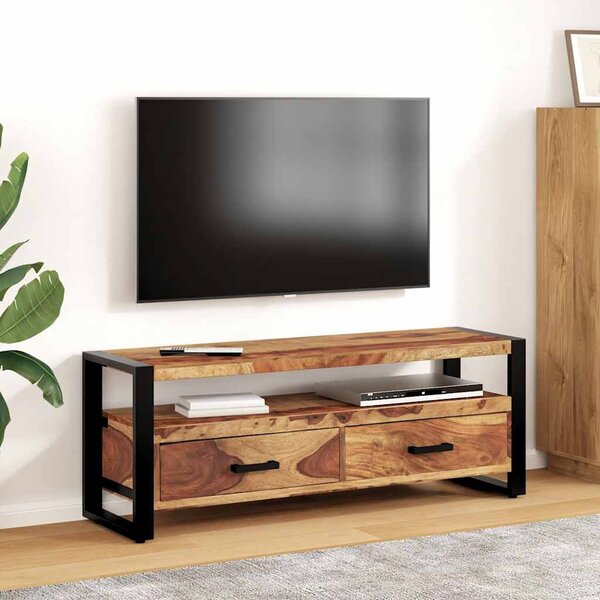 Tömör akácfából TV-szekrény 120 x 35 x 45 cm