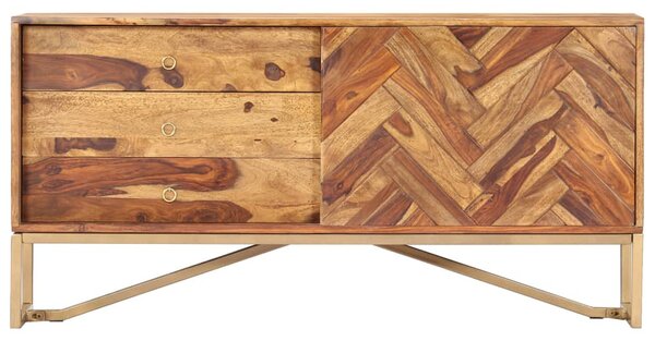 Tömör akácfából tálalószekrény 118 x 30 x 60 cm