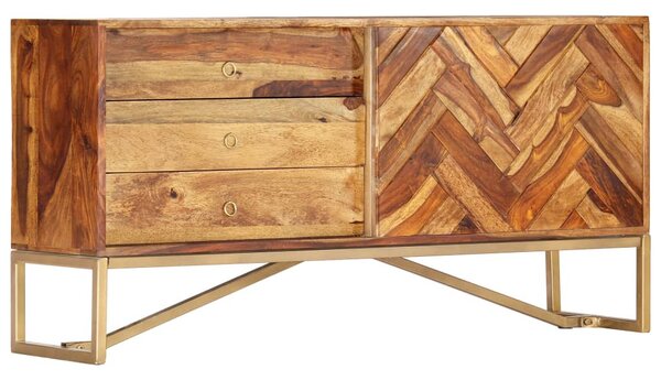 Tömör akácfából tálalószekrény 118 x 30 x 60 cm