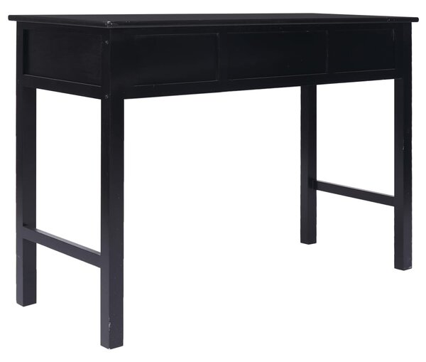 Fekete fa íróasztal 110 x 45 x 76 cm