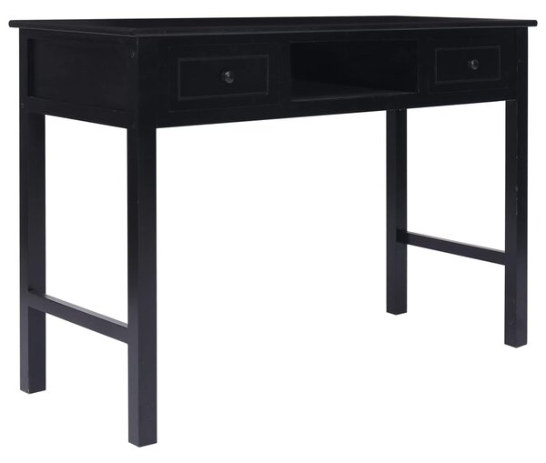 Fekete fa íróasztal 110 x 45 x 76 cm
