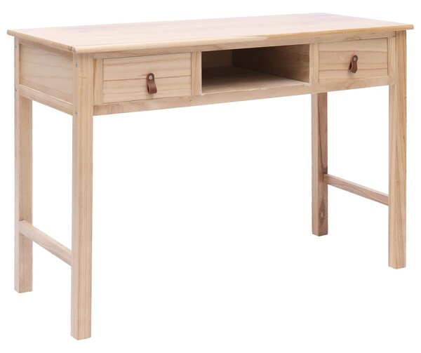 Természetes színű fa íróasztal 110 x 45 x 76 cm