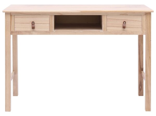 Természetes színű fa íróasztal 110 x 45 x 76 cm